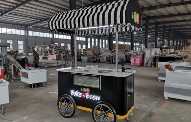 small italian gelato ice cream cart.